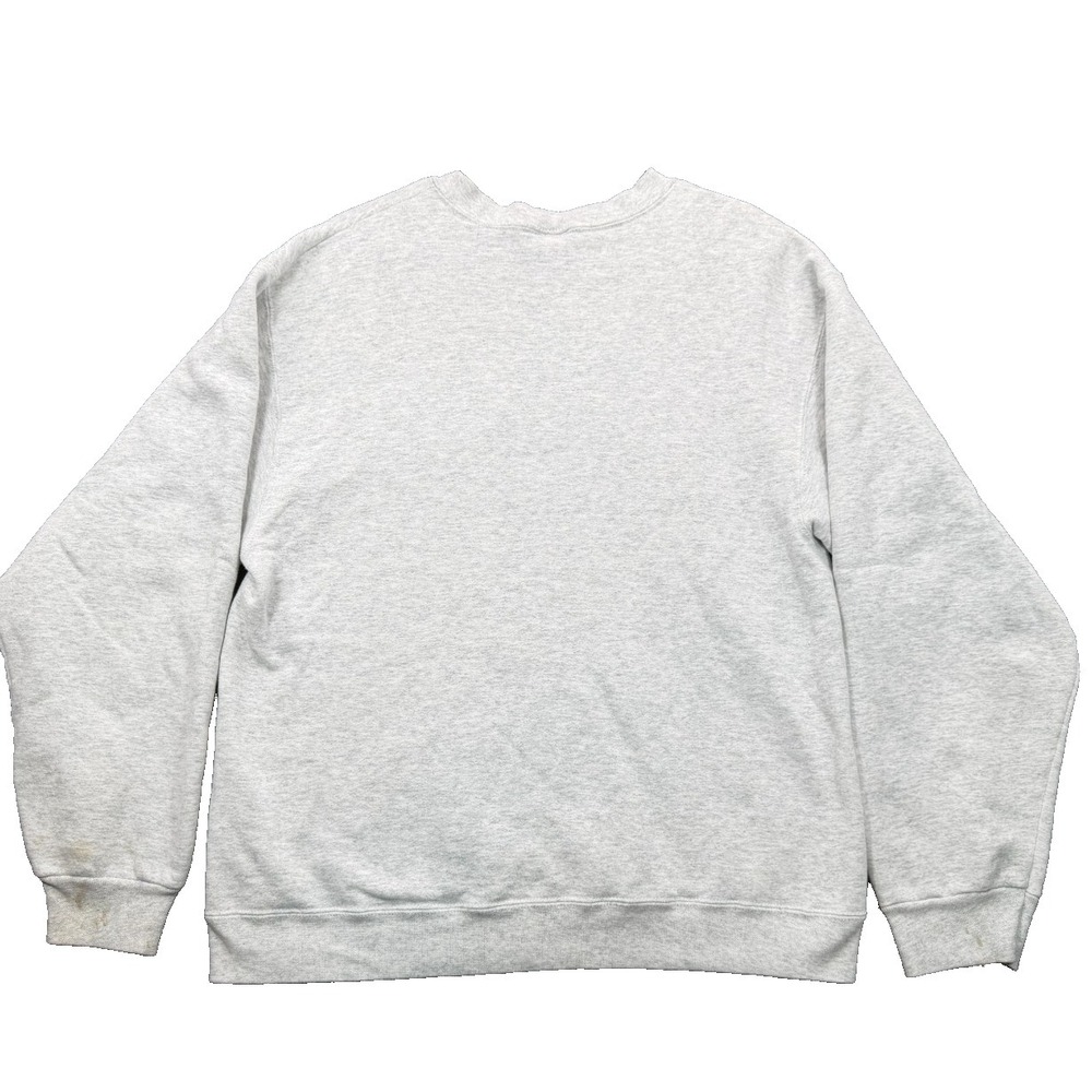 Vintage Fruit of the Loom Men's Large L Gray USA Spellout Crewneck Sweatshirt L - Picture 5 of 8